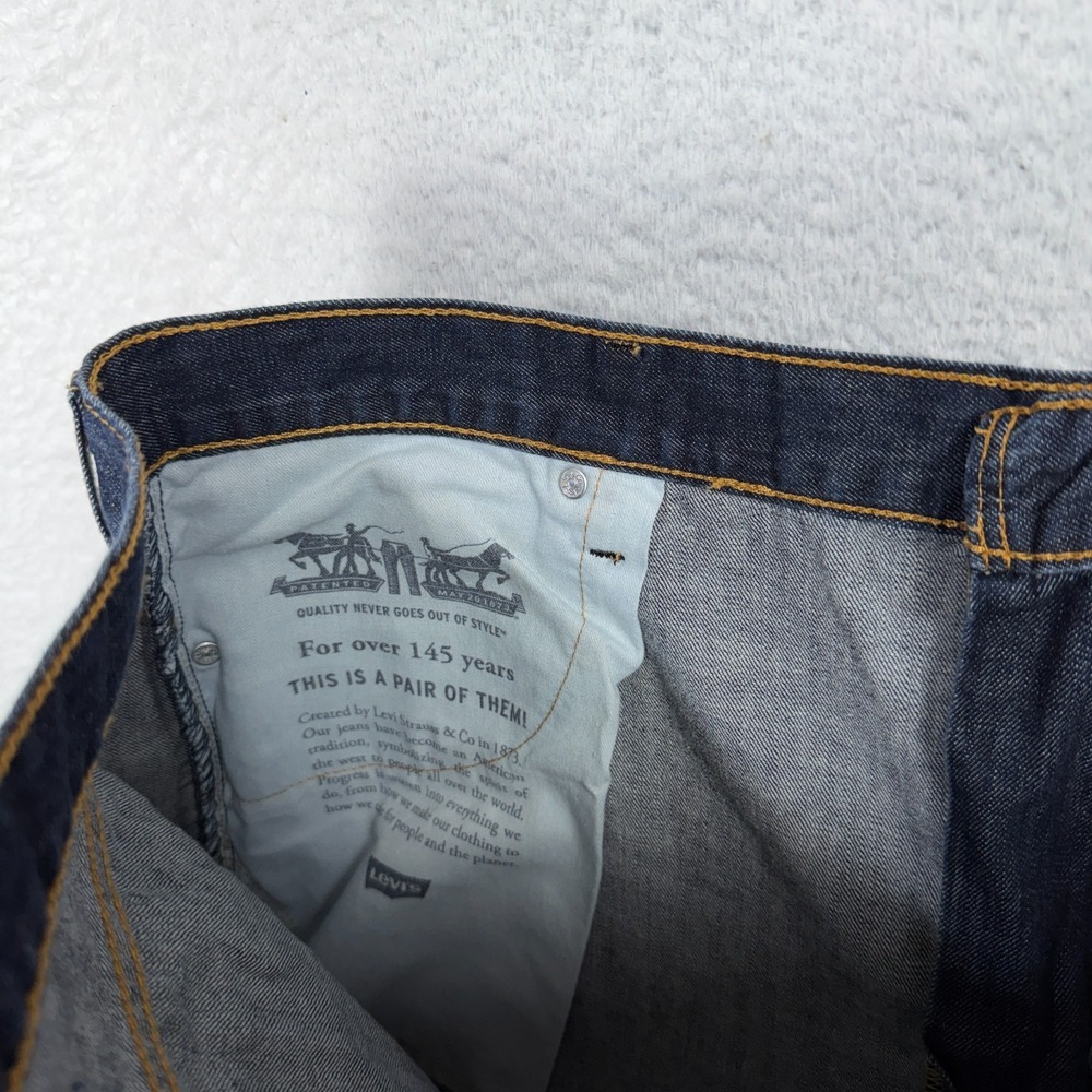 Levis 569 Loose Straight Jeans Mens 44x30 (44x27) Blue Baggy Relaxed Fit Denim - Picture 7 of 12
